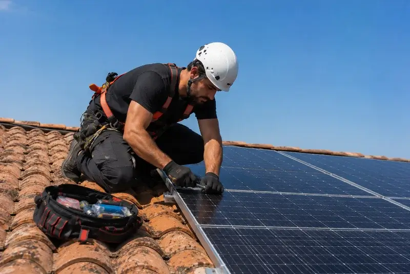 Maintenance et monitoring de panneaux solaires à Fonroque
