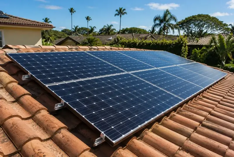 Installation de panneaux solaires à Fonroque